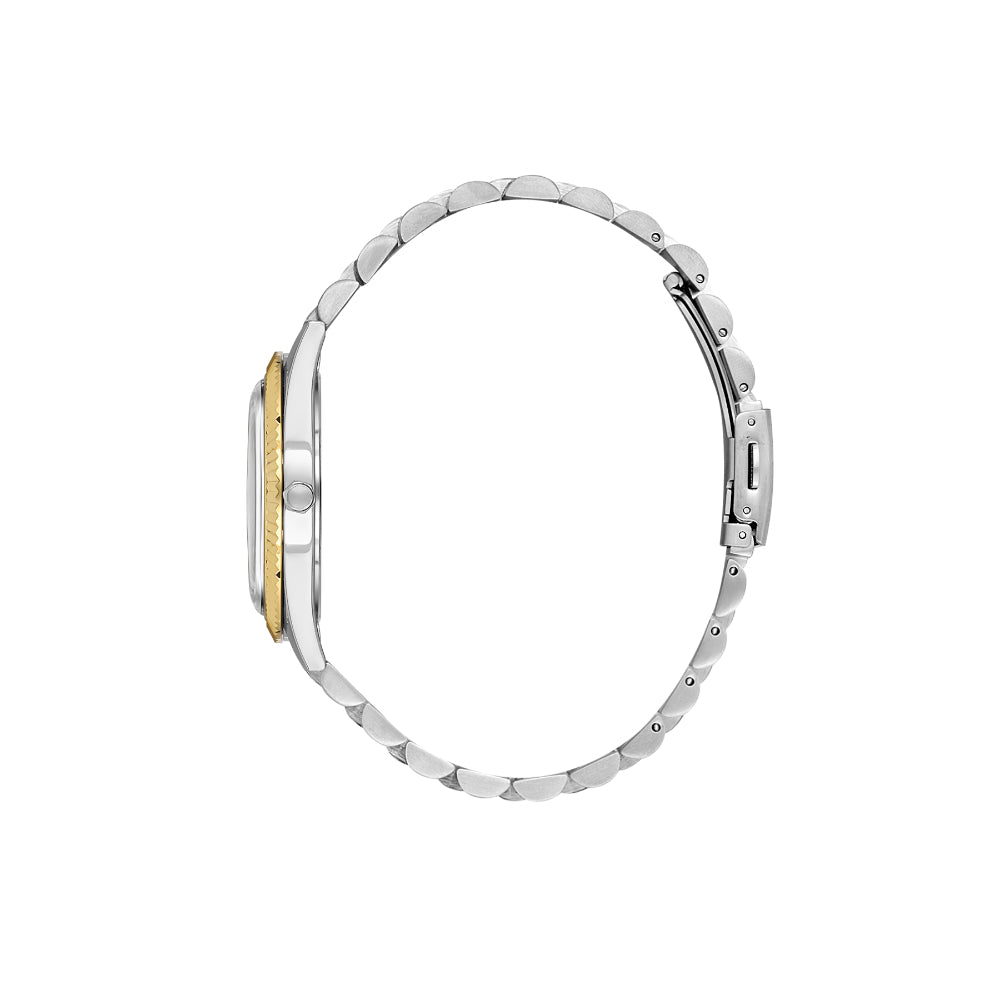 Daniel Klein Premium Silver and Gold Stainless Steel Watch for Men DK.1.14139-5