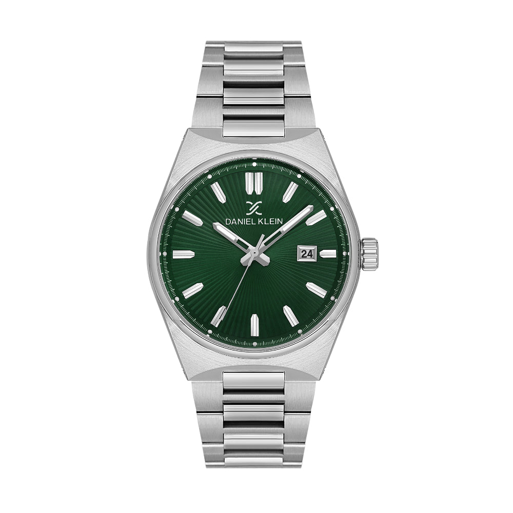 Daniel Klein Premium Silver Stainless Steel Watch for Men DK.1.14140-4