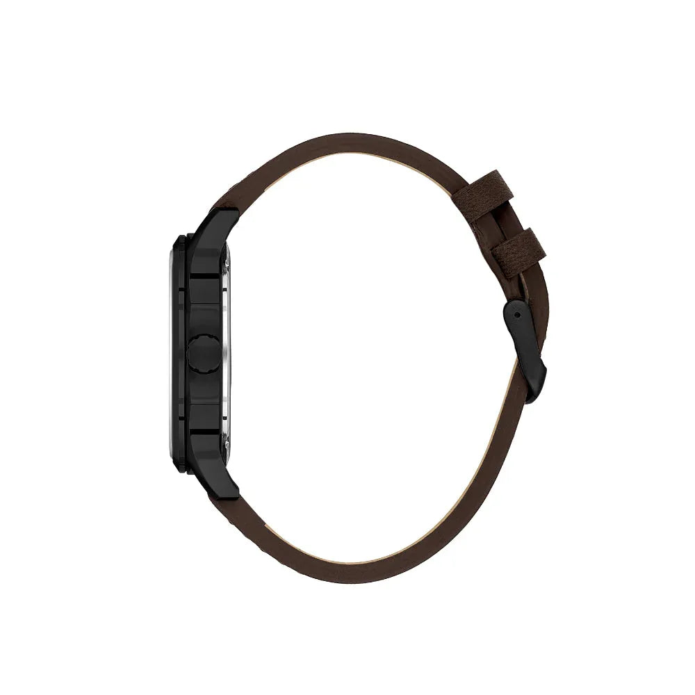 Daniel Klein Premium Dark Brown Leather Watch for Men DK.1.14141-6 - Daniel Klein Saudi Arabia