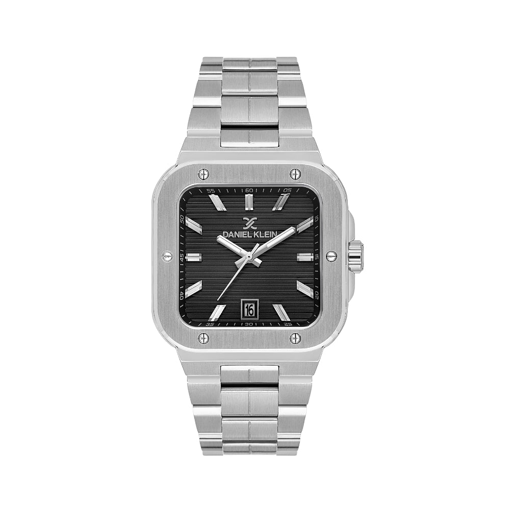 Daniel Klein Premium Silver Stainless Steel Watch for Men DK.1.14142-2
