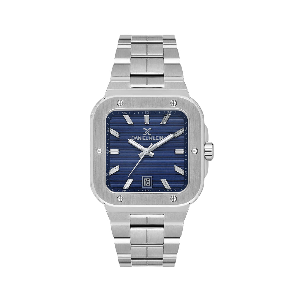 Daniel Klein Premium Silver Stainless Steel Watch for Men DK.1.14142-3