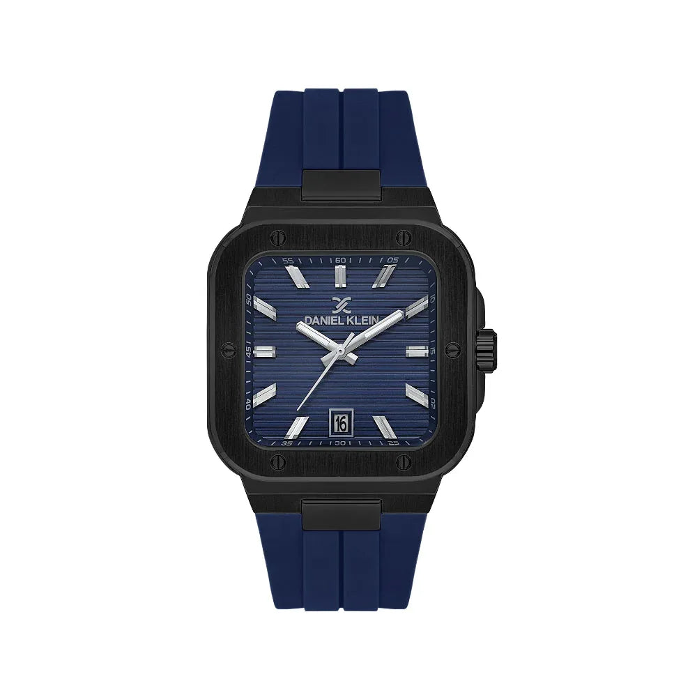 Daniel Klein Premium Dark Blue Silicone Band Watch for Men DK.1.14143-5 - Daniel Klein Saudi Arabia