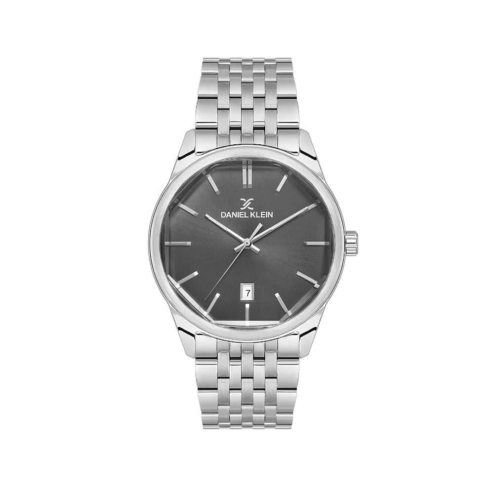 Daniel Klein Premium Silver Stainless Steel Watch for Men DK.1.14144-2