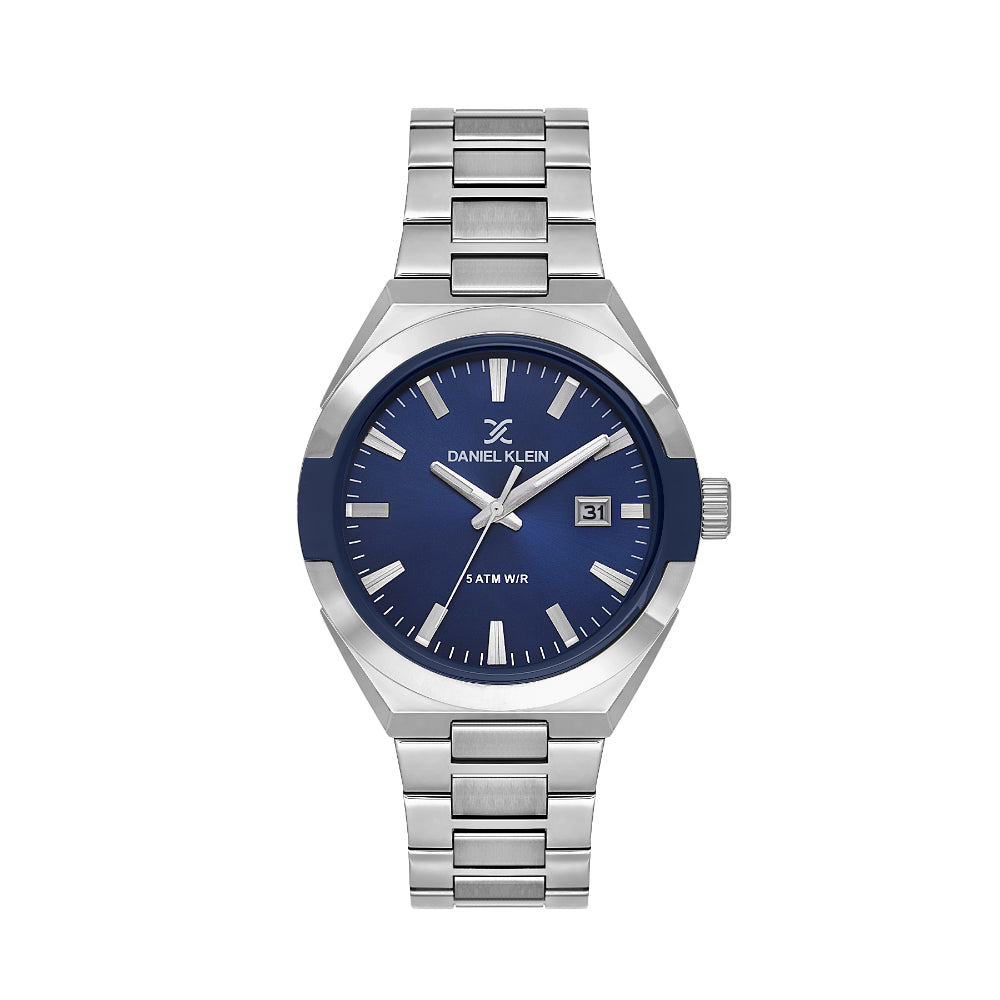 Daniel Klein Premium Silver Stainless Steel Watch for Men DK.1.14145-2