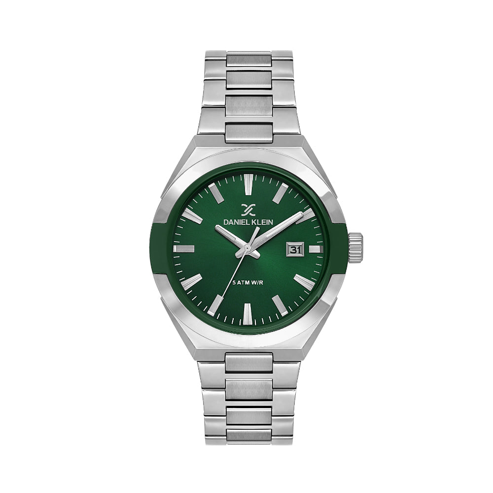 Daniel Klein Premium Silver Stainless Steel Watch for Men DK.1.14145-3