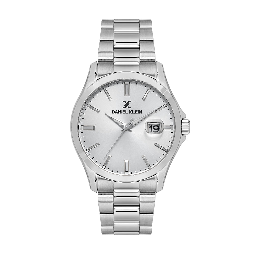 Daniel Klein Premium Silver Stainless Steel Watch for Men DK.1.14146-1