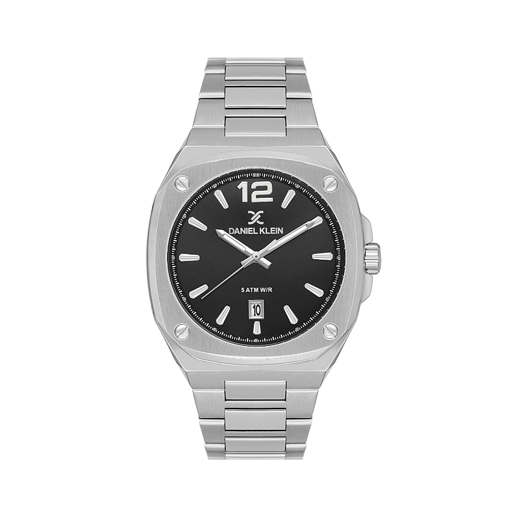 Daniel Klein Premium Silver Stainless Steel Watch for Men DK.1.14147-1