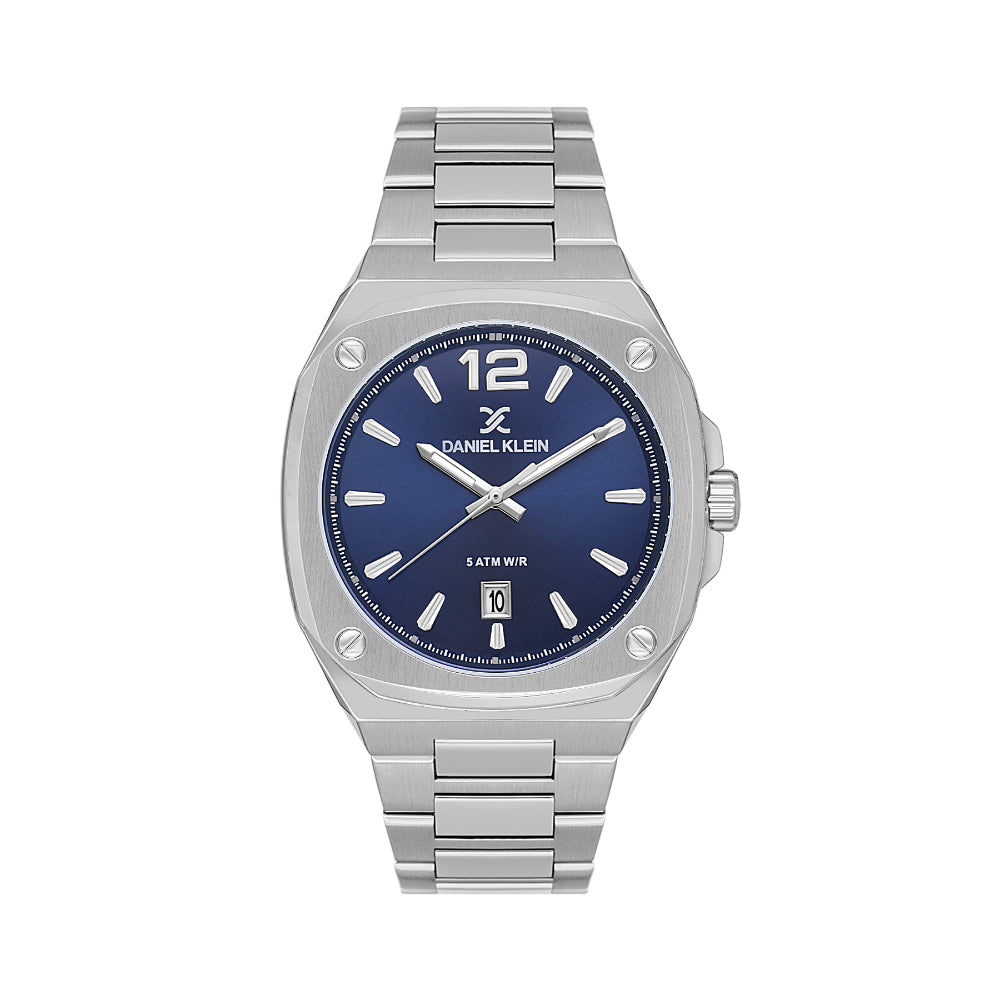 Daniel Klein Premium Silver Stainless Steel Watch for Men DK.1.14147-2