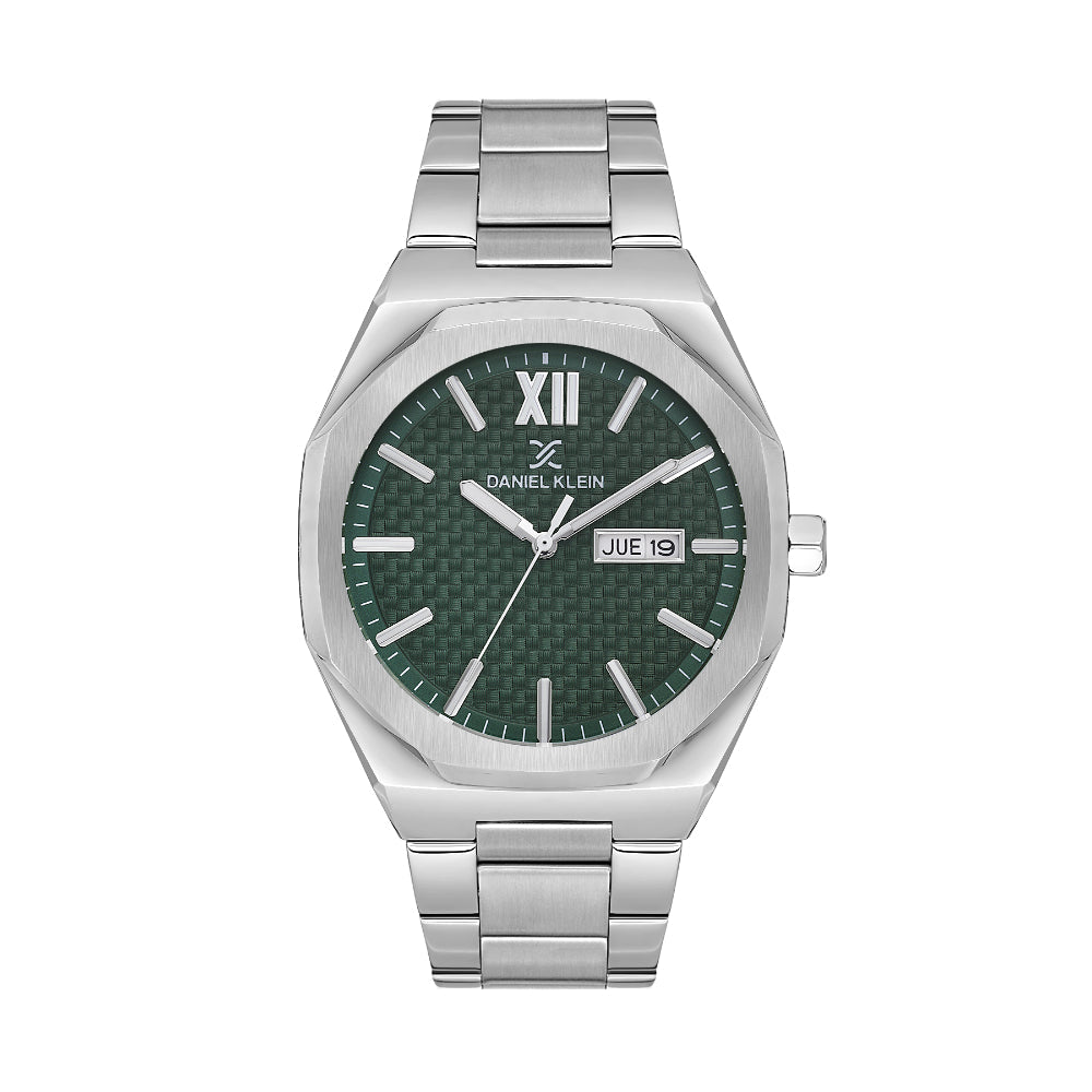 Daniel Klein Premium Silver Stainless Steel Watch for Men DK.1.14149-3