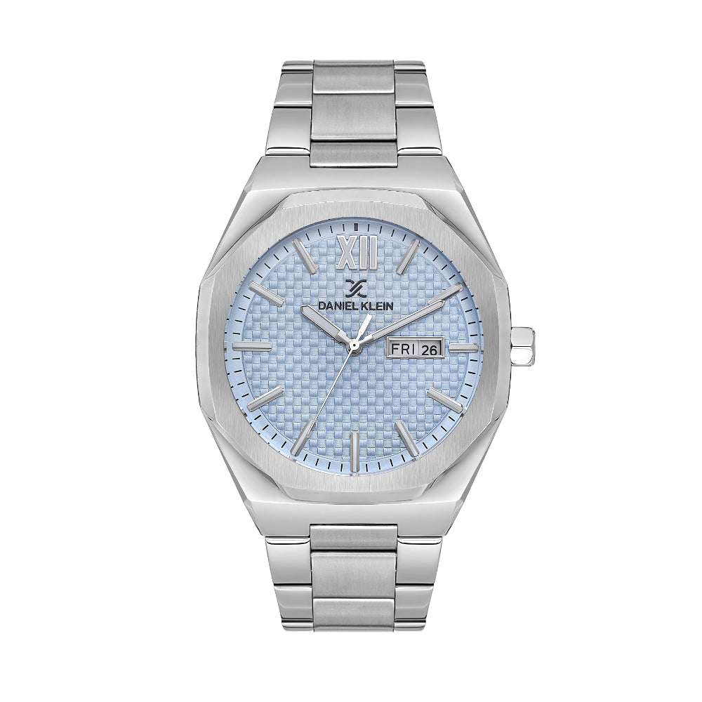 Daniel Klein Premium Silver Stainless Steel Watch for Men DK.1.14149-4