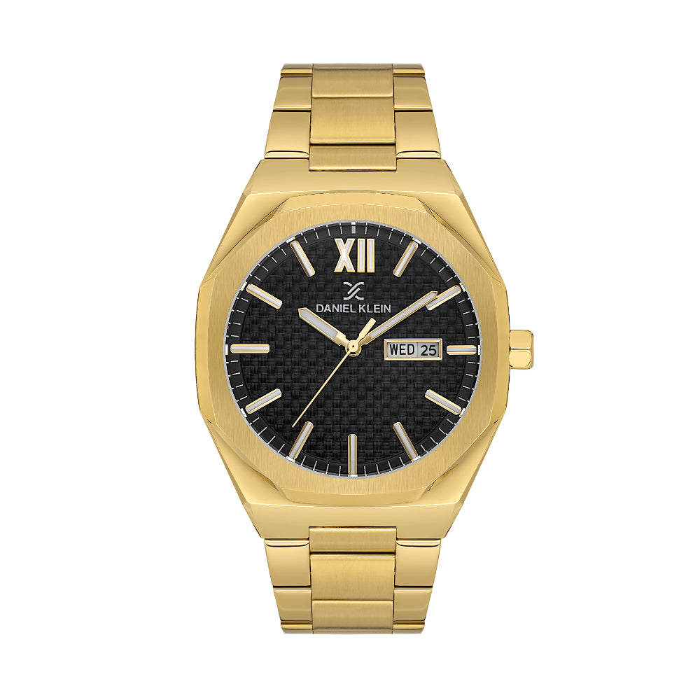 Daniel Klein Premium Gold Stainless Steel Watch for Men DK.1.14149-5