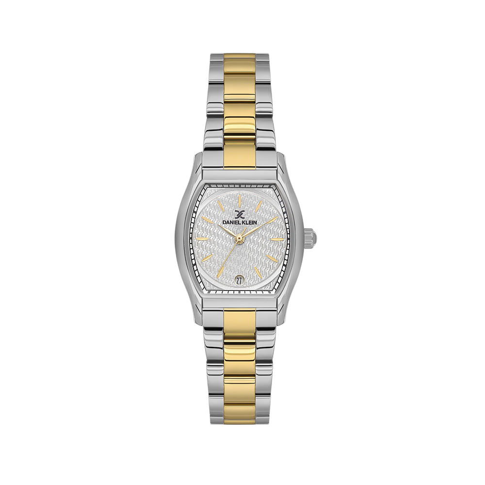 Daniel Klein Premium Silver and Gold Stainless Steel Watch for Women DK.1.14151-3
