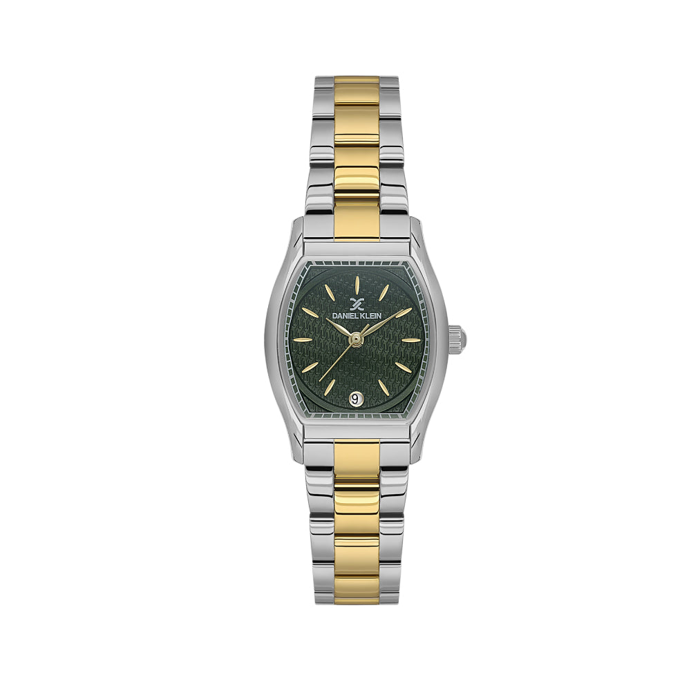 Daniel Klein Premium Silver and Gold Stainless Steel Watch for Women DK.1.14151-4