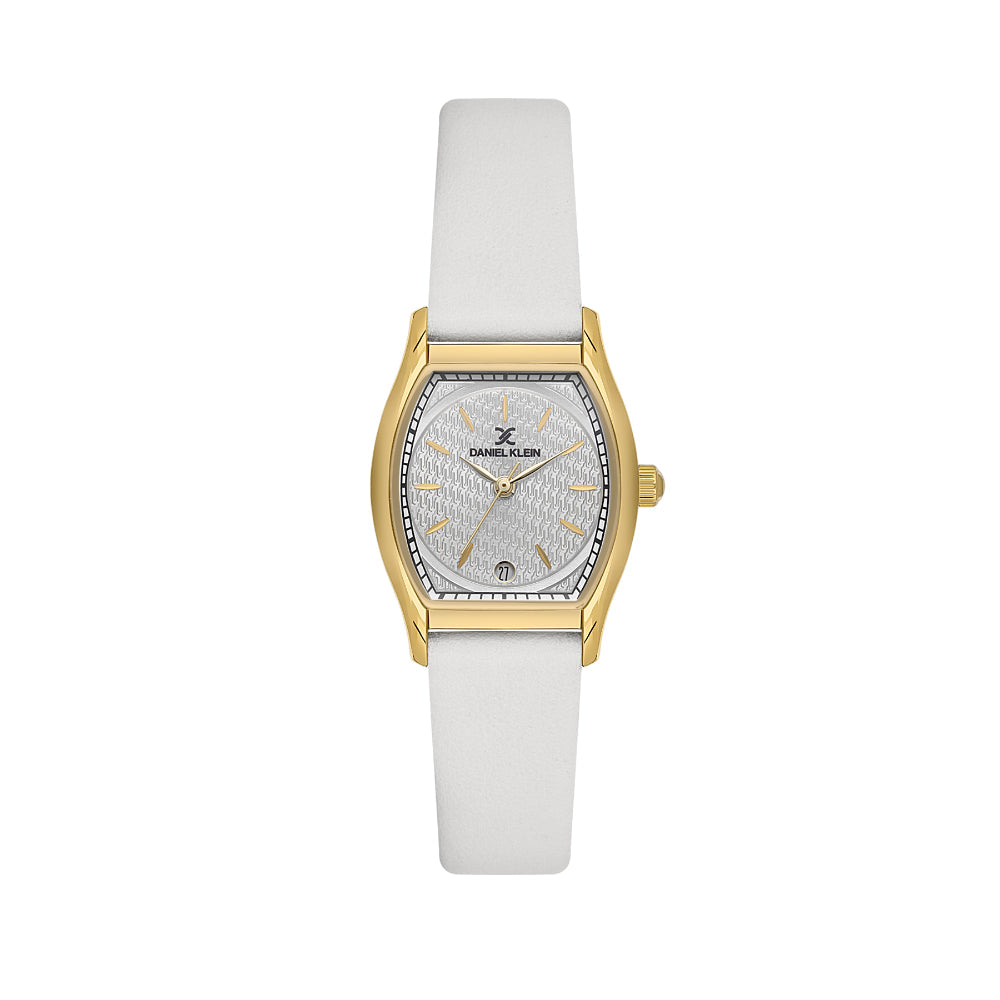Daniel Klein Premium White Leather Watch for Women DK.1.14152-3