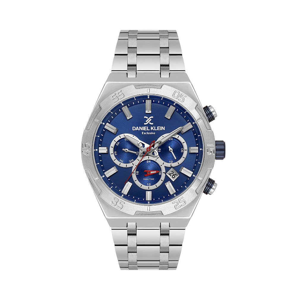 دانيال كلاين ساعة فضي ستانلس ستيل للرجال DK.1.14207-2