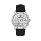 Daniel Klein Exclusive Black Leather Watch for Men DK.1.14209-1
