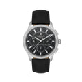 Daniel Klein Exclusive Black Leather Watch for Men DK.1.14209-2