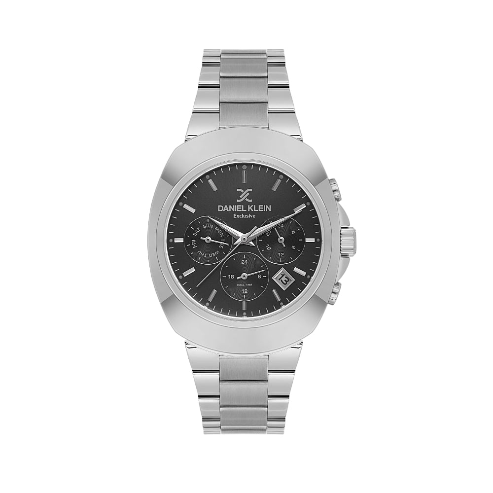 Daniel Klein Exclusive Silver Stainless Steel Watch for Men DK.1.14211-2
