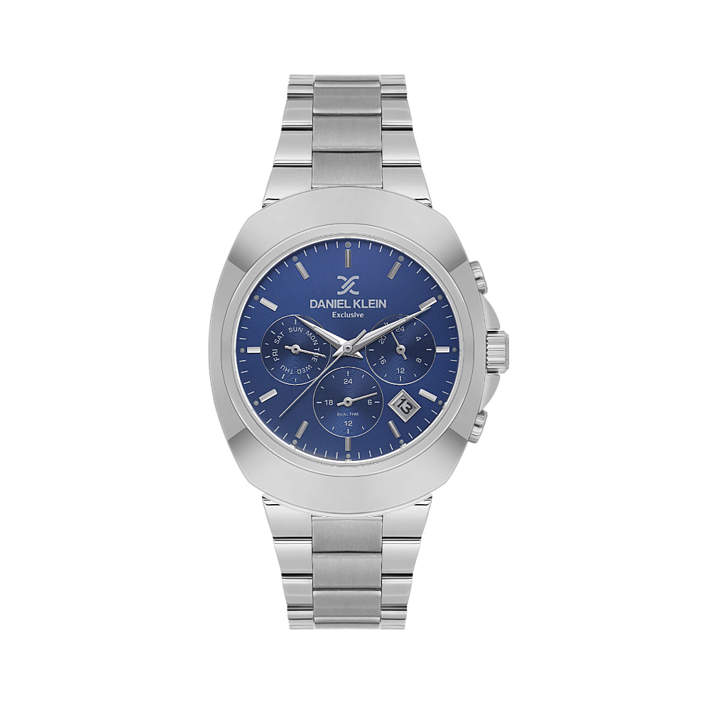 Daniel Klein Exclusive Silver Stainless Steel Watch for Men DK.1.14211-3