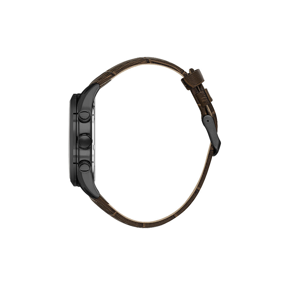 Daniel Klein Exclusive Dark Brown Leather Watch for Men DK.1.14212-5