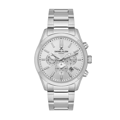 Daniel Klein Exclusive Silver Stainless Steel Watch for Men DK.1.14213-1 - Daniel Klein Saudi Arabia