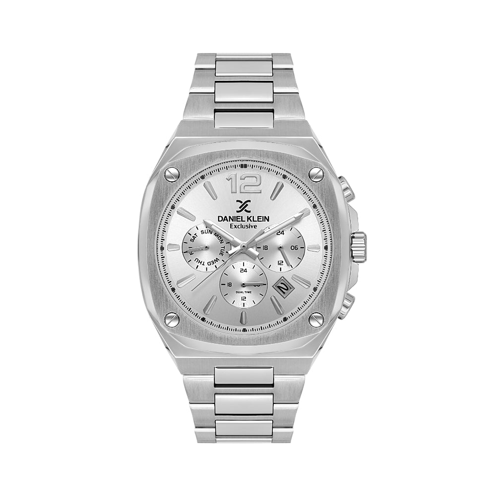 دانيال كلاين ستانلس ستيل فضي ساعة للرجال DK.1.14215-1
