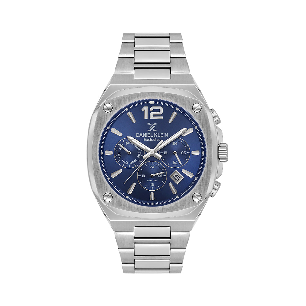 دانيال كلاين ساعة فضي ستانلس ستيل للرجال DK.1.14215-3