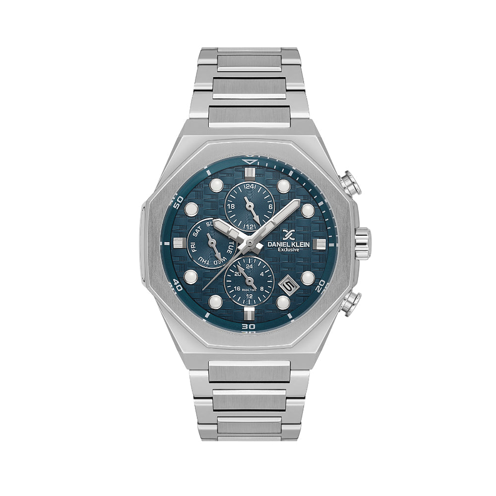 دانيال كلاين ستانلس ستيل فضي ساعة للرجال DK.1.14217-4