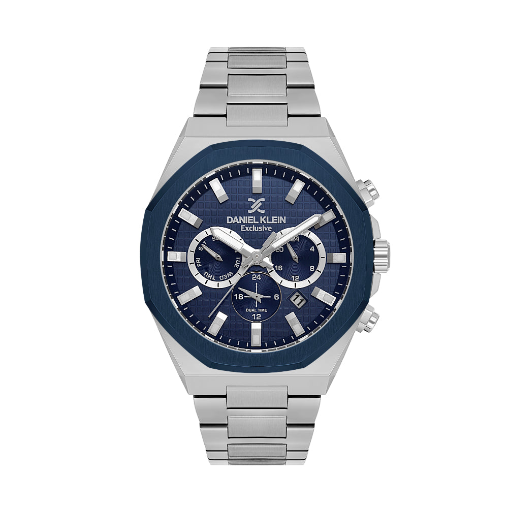 دانيال كلاين ستانلس ستيل فضي ساعة للرجال DK.1.14218-3