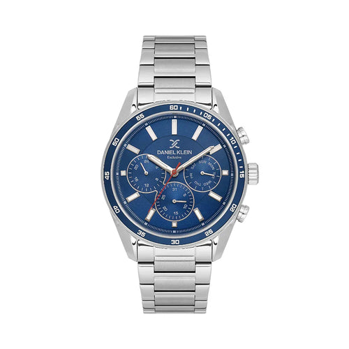 Daniel Klein Exclusive Silver Stainless Steel Watch for Men DK.1.14220-3 - Daniel Klein Saudi Arabia