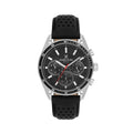 Daniel Klein Exclusive Black Leather Watch for Men DK.1.14221-2