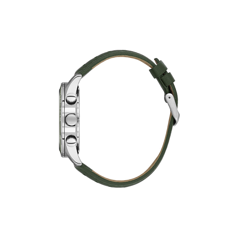 Daniel Klein Exclusive Green Leather Watch for Men DK.1.14221-4