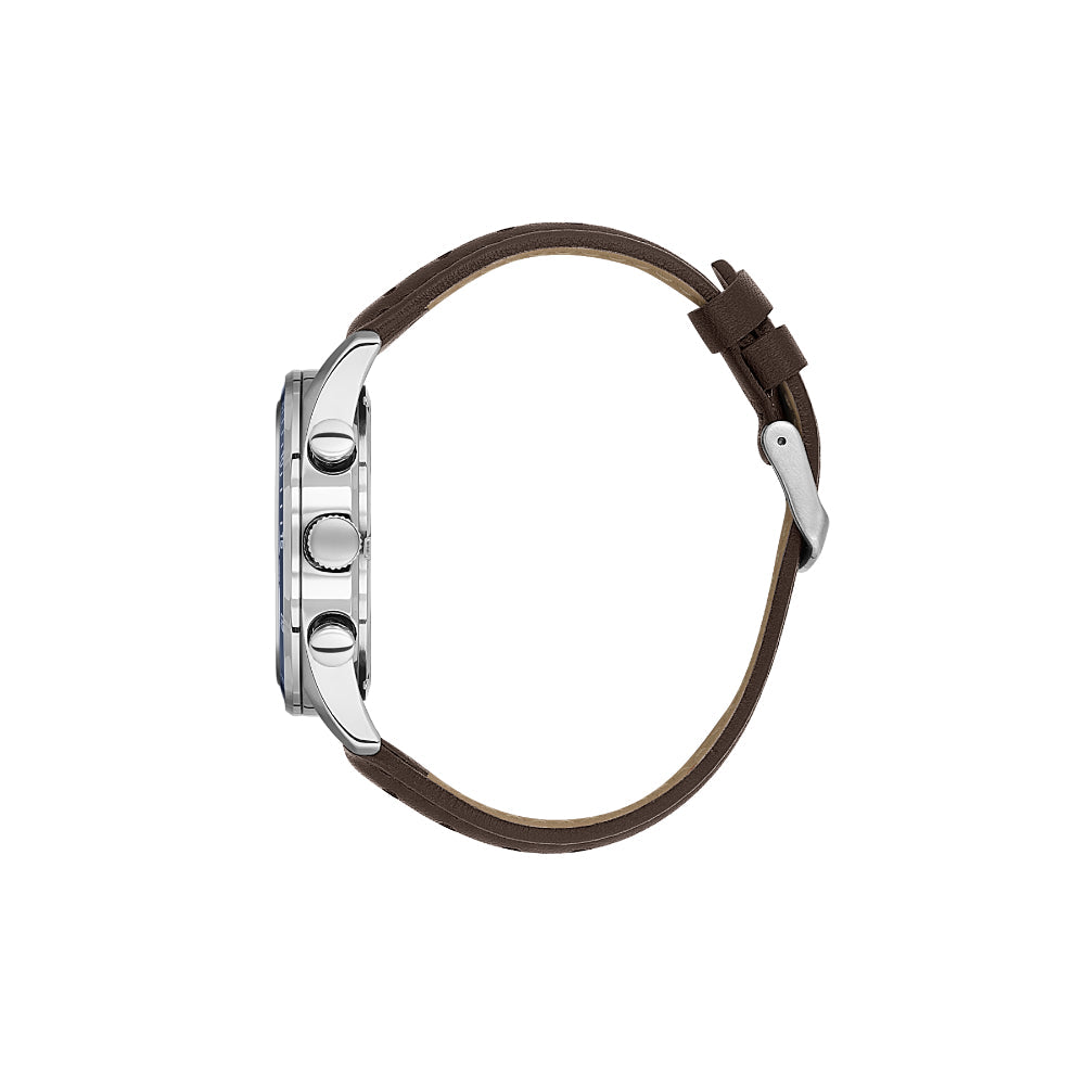 Daniel Klein Exclusive Dark Brown Leather Watch for Men DK.1.14221-5