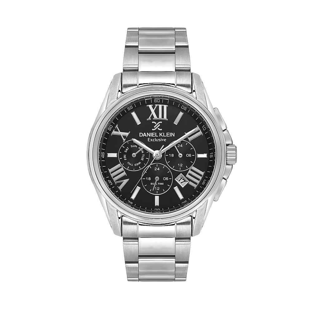 Daniel Klein Exclusive Silver Stainless Steel Watch for Men DK.1.14222-1