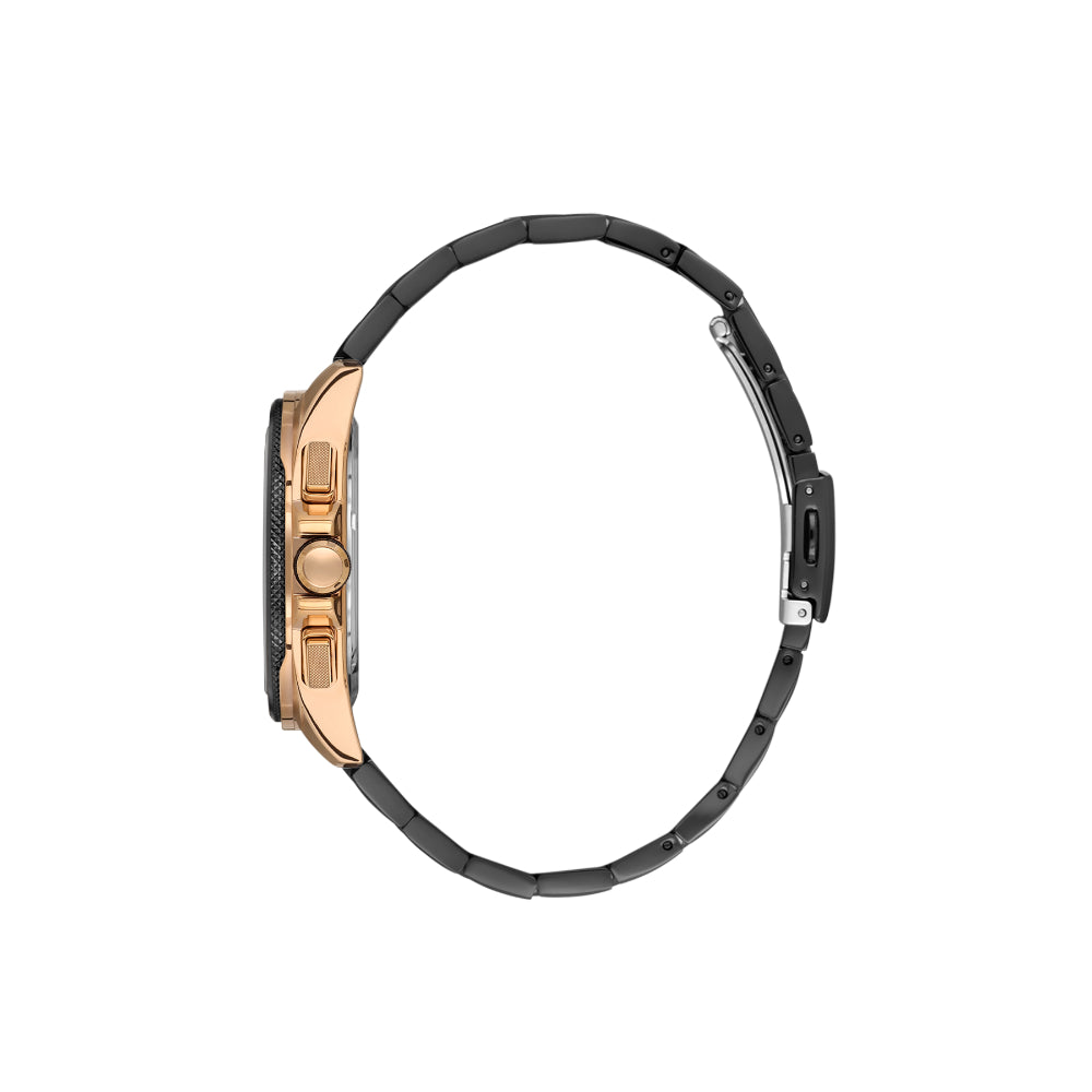 Daniel Klein Exclusive Black Stainless Steel Watch for Men DK.1.14224-5