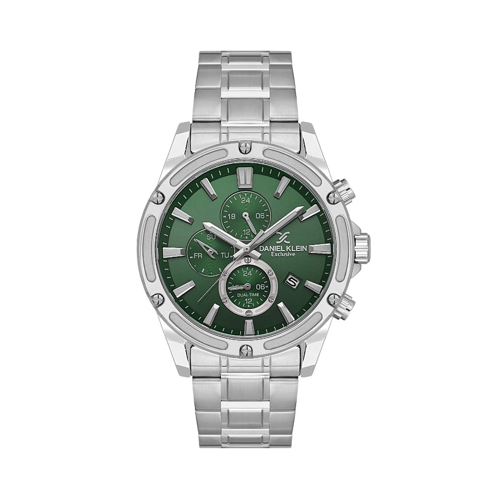 Daniel Klein Exclusive Silver Stainless Steel Watch for Men DK.1.14225-3