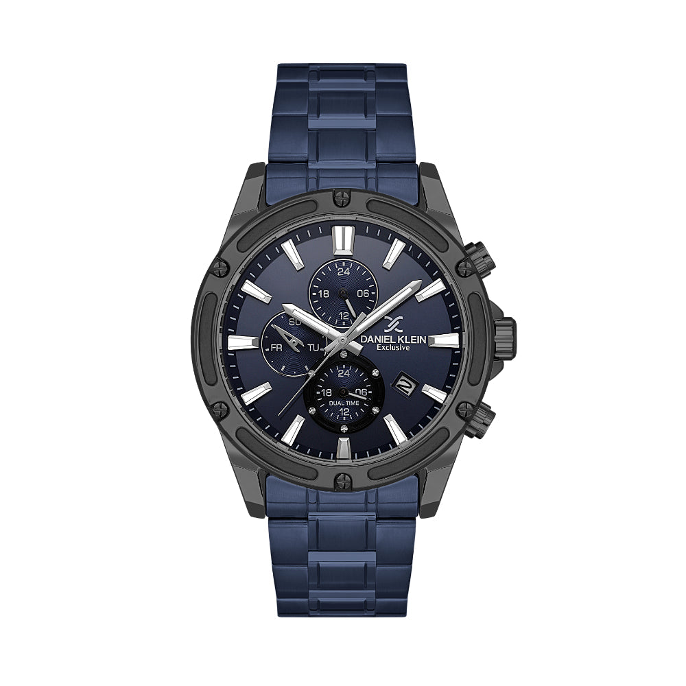 دانيال كلاين ستانلس ستيل ساعة زرقاء للرجال DK.1.14225-5