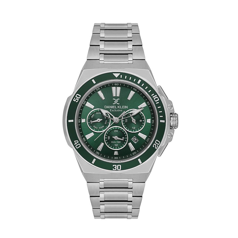 Daniel Klein Exclusive Silver Stainless Steel Watch for Men DK.1.14226-3