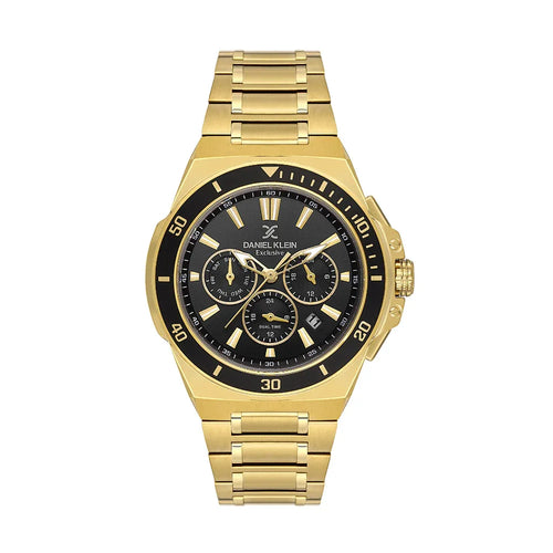 Daniel Klein Exclusive Gold Stainless Steel Watch for Men DK.1.14226-4 - Daniel Klein Saudi Arabia