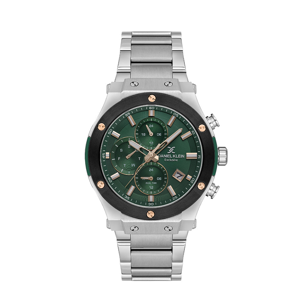 Daniel Klein Stainless Steel Silver Watch for Men DK.1.14227-4