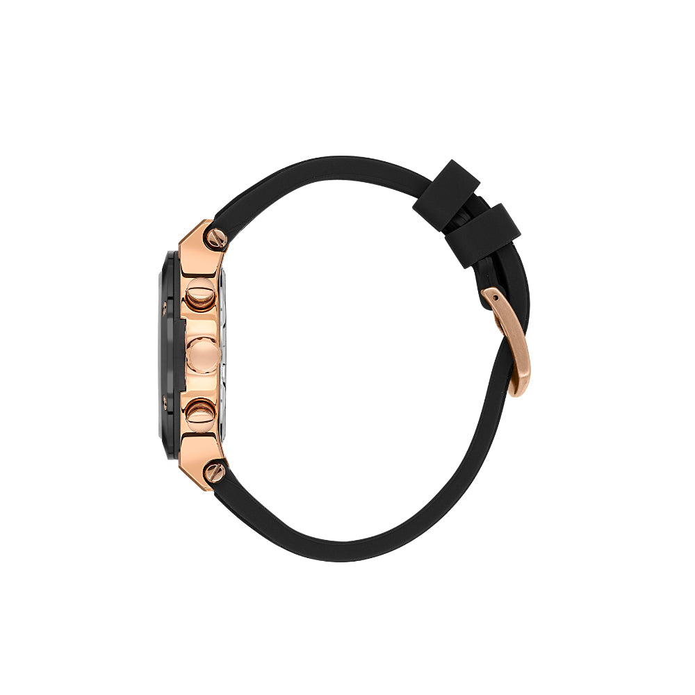 Daniel Klein Exclusive Black Silicone Band Watch for Men DK.1.14228-4