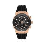 دانيال كلاين ساعة سوداء بحزام سيليكون للرجال DK.1.14228-4