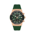دانيال كلاين ساعة بحزام سيليكون أخضر داكن للرجال DK.1.14228-5