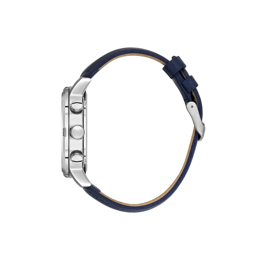 Daniel Klein Exclusive Blue Leather Watch for Men DK.1.14229-3