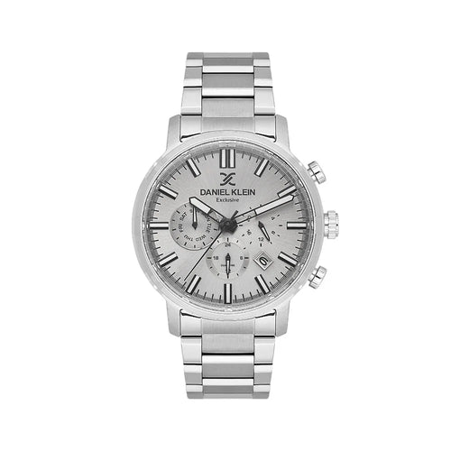 Daniel Klein Exclusive Silver Stainless Steel Watch for Men DK.1.14230-1 - Daniel Klein Saudi Arabia