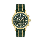 Daniel Klein Exclusive Dark Green and Gold Stainless Steel and Silicone Watch for Men DK.1.14235-4