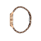 Daniel Klein Exclusive Dark Brown and Rose Gold Stainless Steel and Silicone Watch for Men DK.1.14235-5