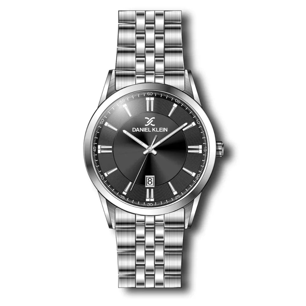 Daniel Klein Steely Silver Stainless Steel Watch for Men DK.1.14265-2 - Daniel Klein Saudi Arabia