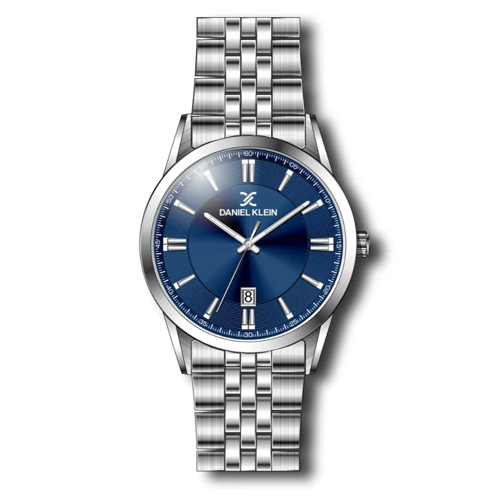 Daniel Klein Steely Silver Stainless Steel Watch for Men DK.1.14265-3 - Daniel Klein Saudi Arabia