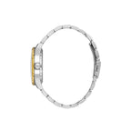 Daniel Klein Skeleton Silver and Gold Stainless Steel Watch for Men DK.1.14266-3